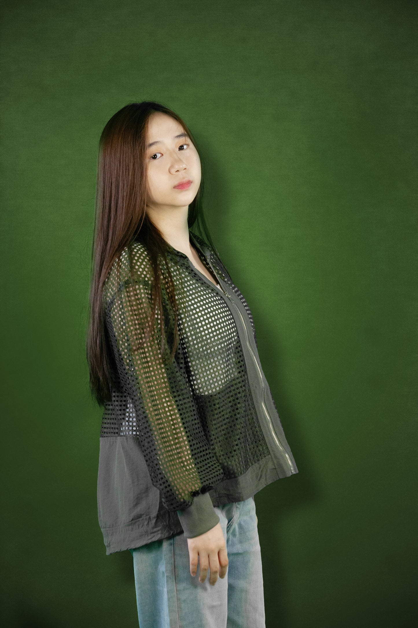 Jaket Jaring Tangan Panjang