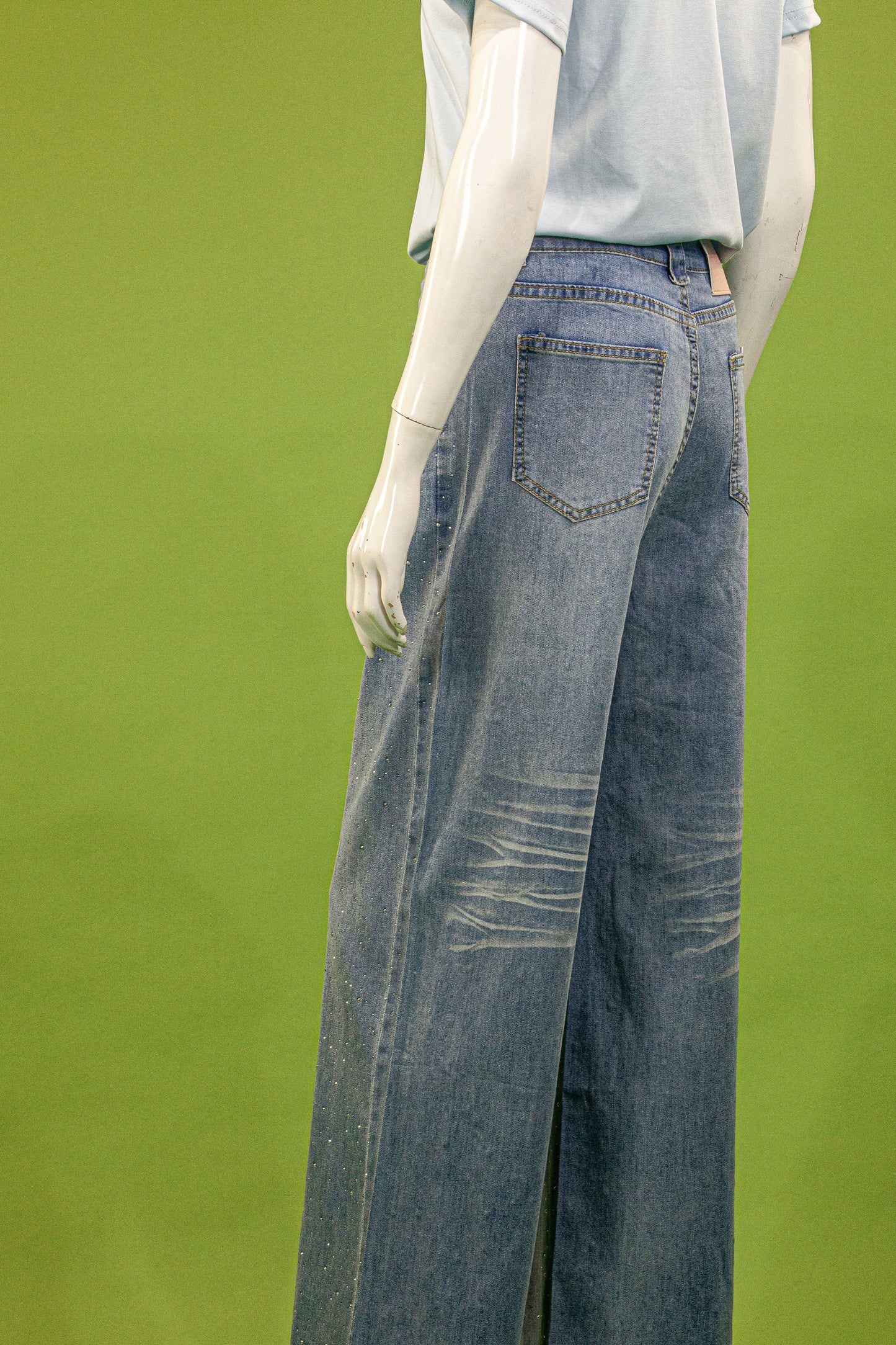 Celana Panjang Soft Jeans Motif Butterfly Blink