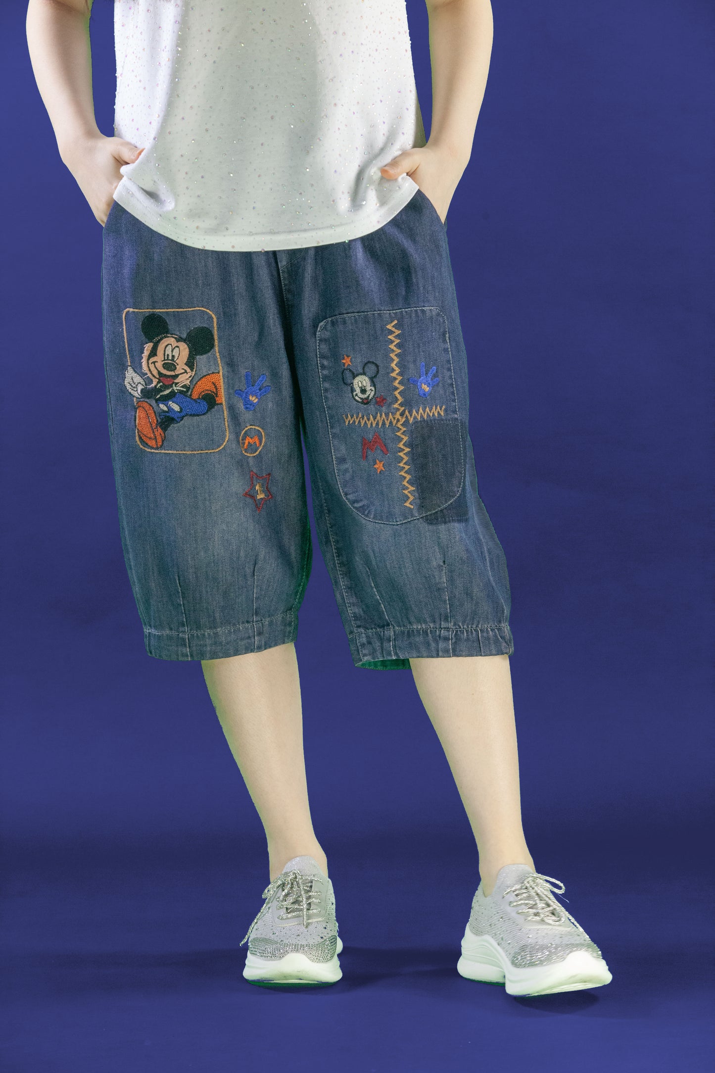 Celana Pendek Motif Baby Mickey