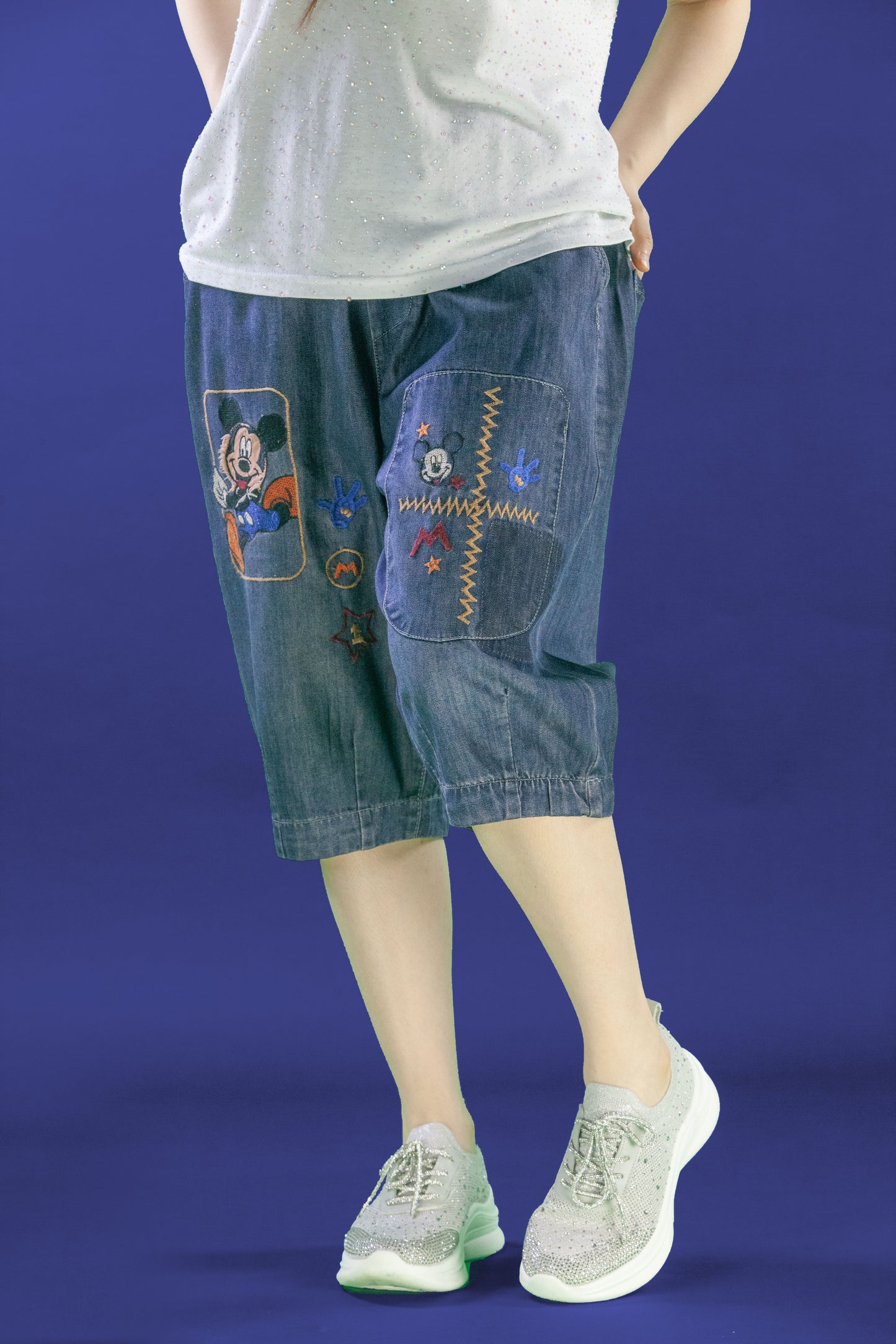 Celana Pendek Motif Baby Mickey