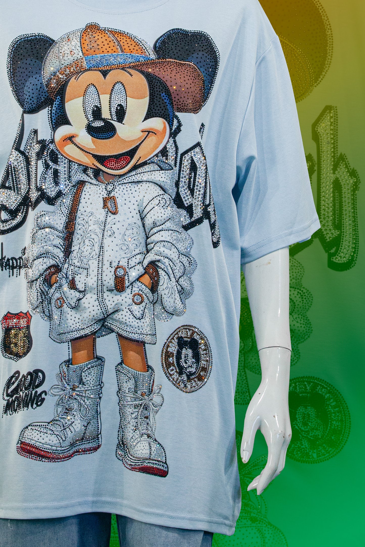 T-Shirt Premium Motif Mickey Sweatshirt With Hat