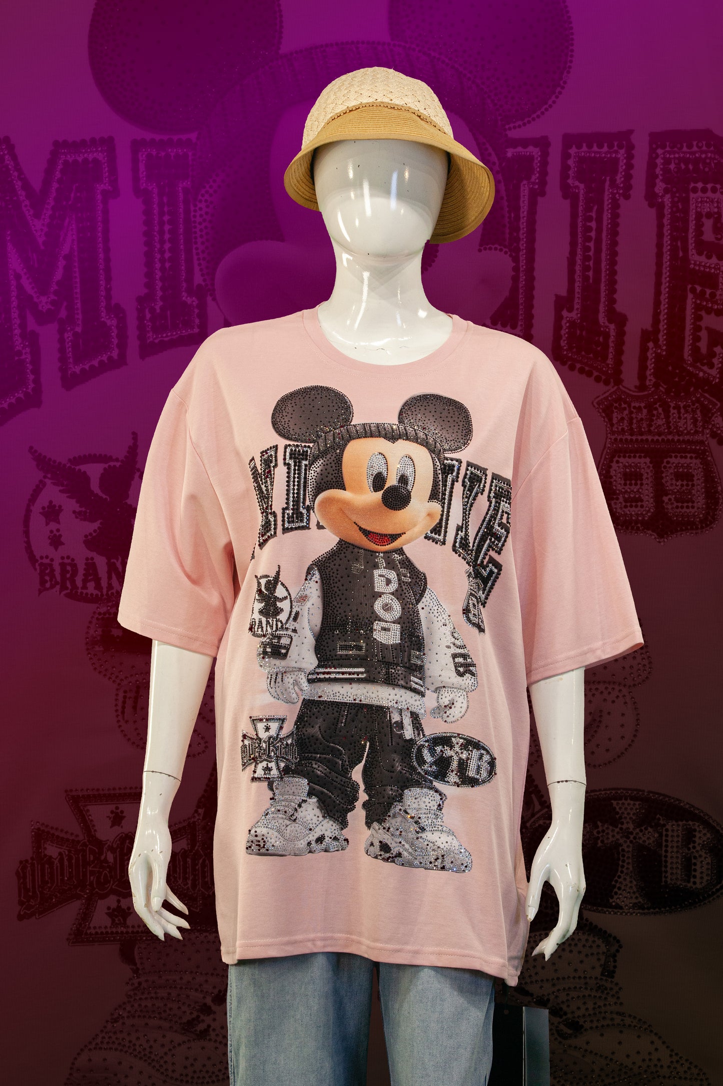 T-Shirt Premium Motif Mickey in The Hood