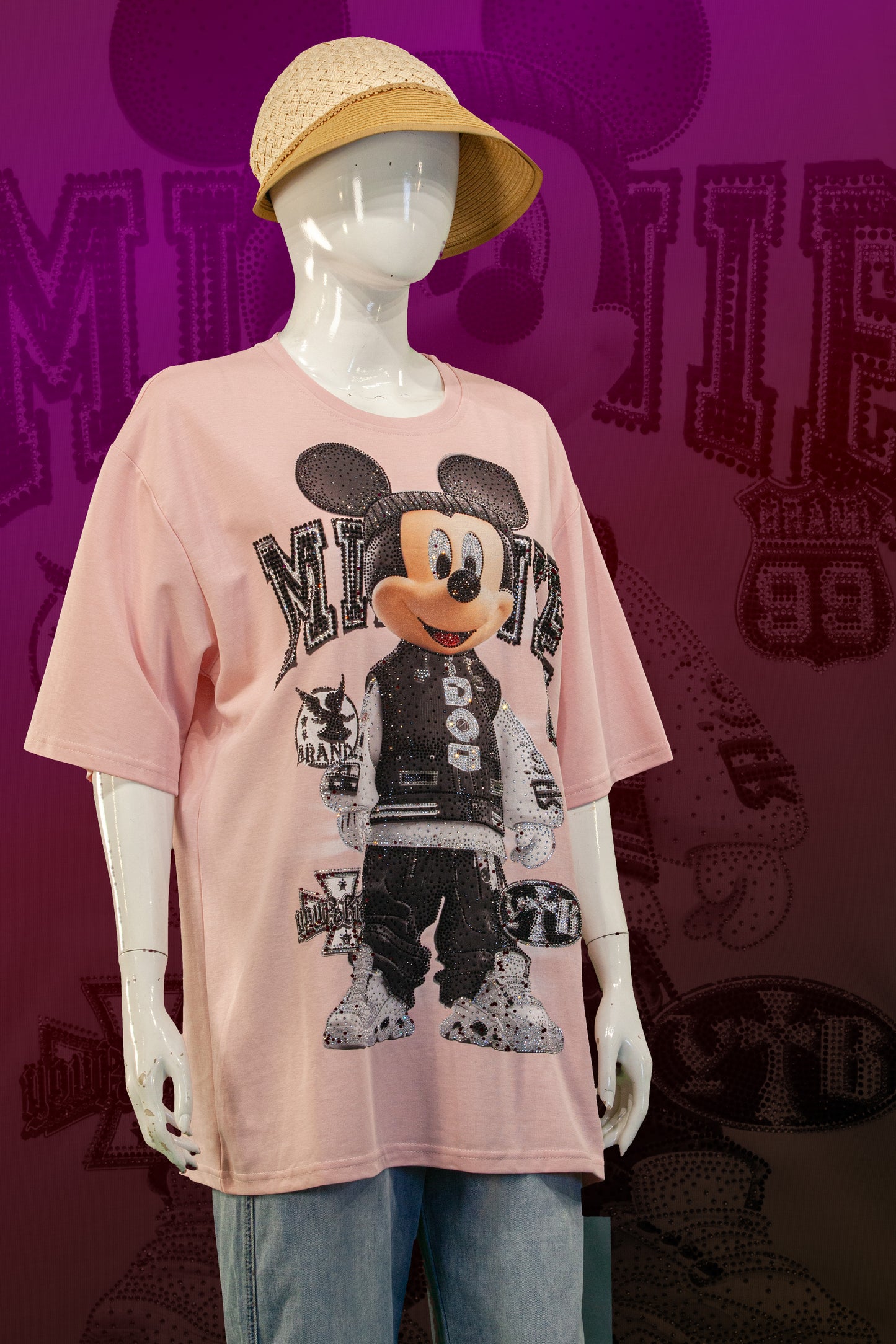T-Shirt Premium Motif Mickey in The Hood