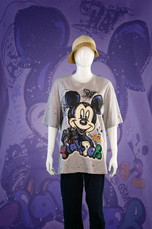 T-Shirt Motif Mickey Sketch Palydoh