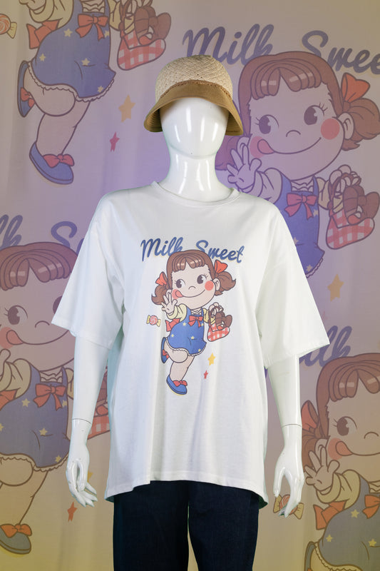 T-Shirt Motif Milk Sweet