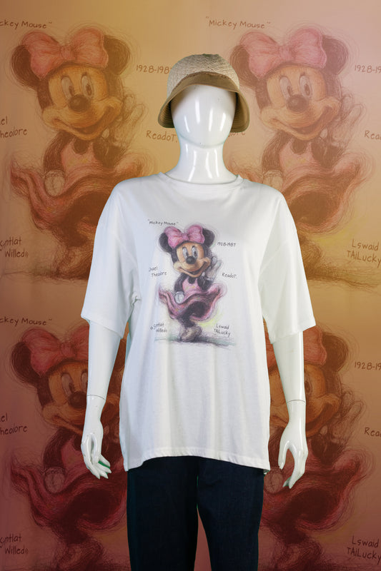 T-Shirt Motif Minnie Ballet Sketch