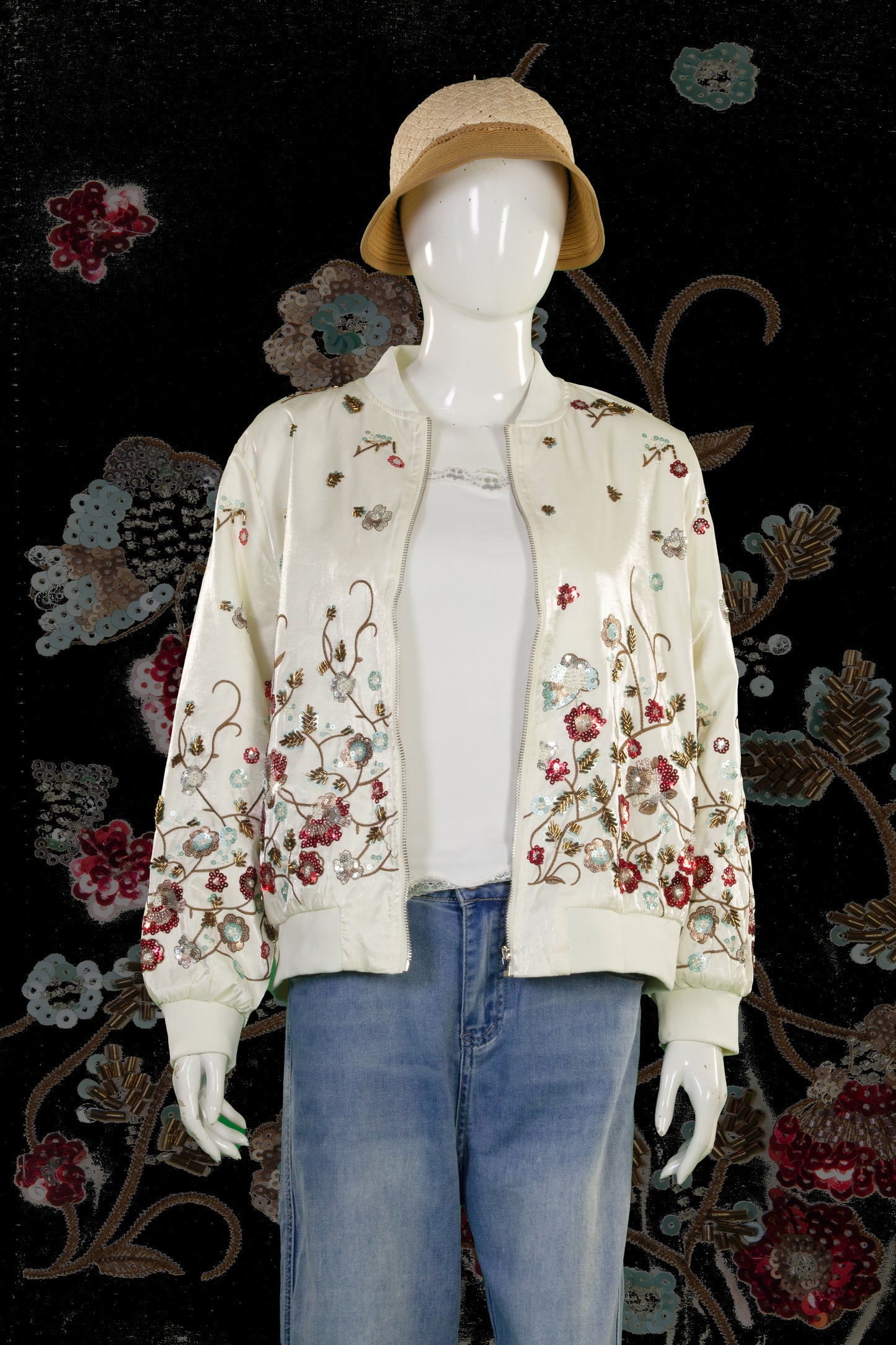 Jaket Motif Blossom Flower