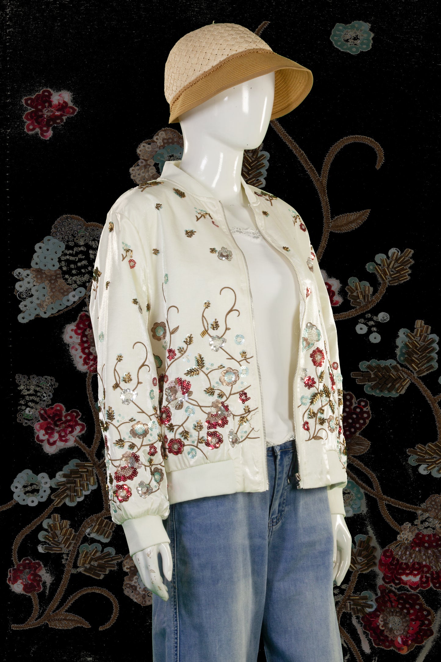 Jaket Motif Blossom Flower