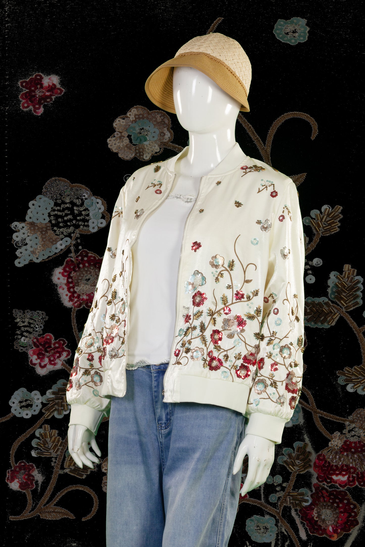 Jaket Motif Blossom Flower
