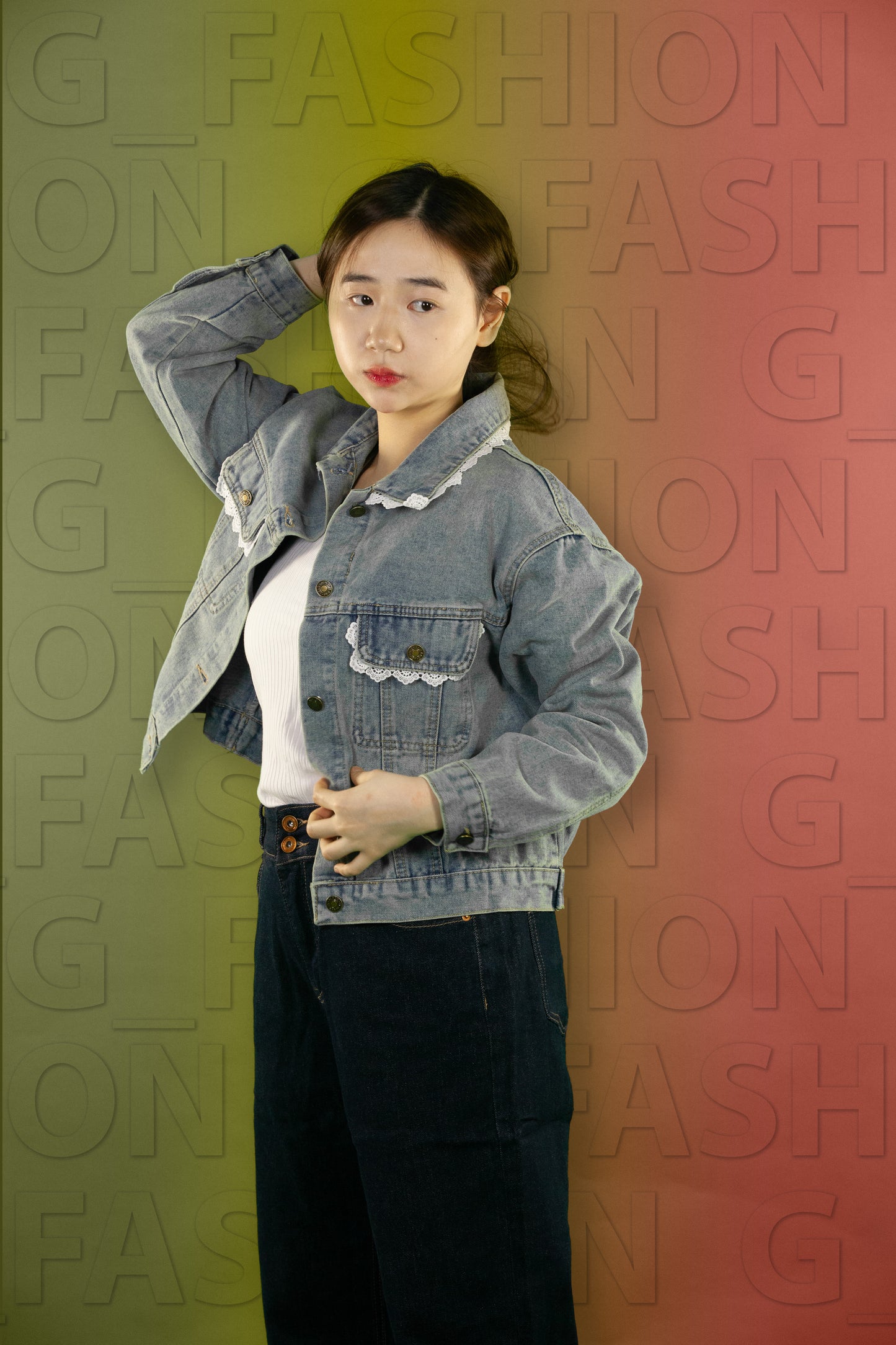 Jaket Jeans Renda Kantong