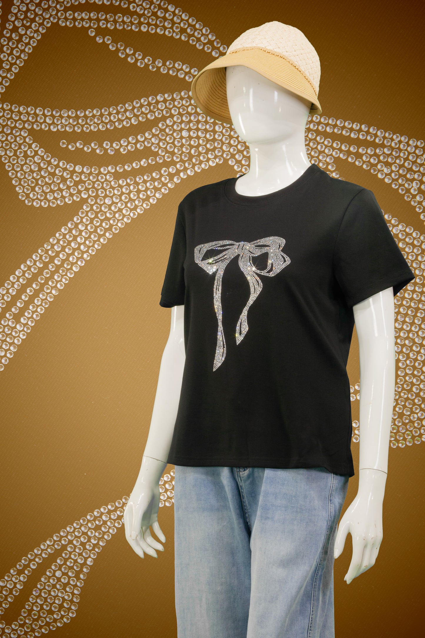 T-Shirt Motif Shining Ribbon (Mata)