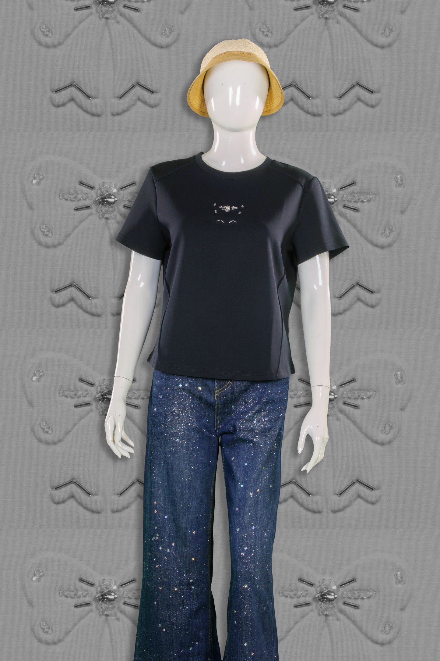 T-Shirt Serat Bambu Motif Pita