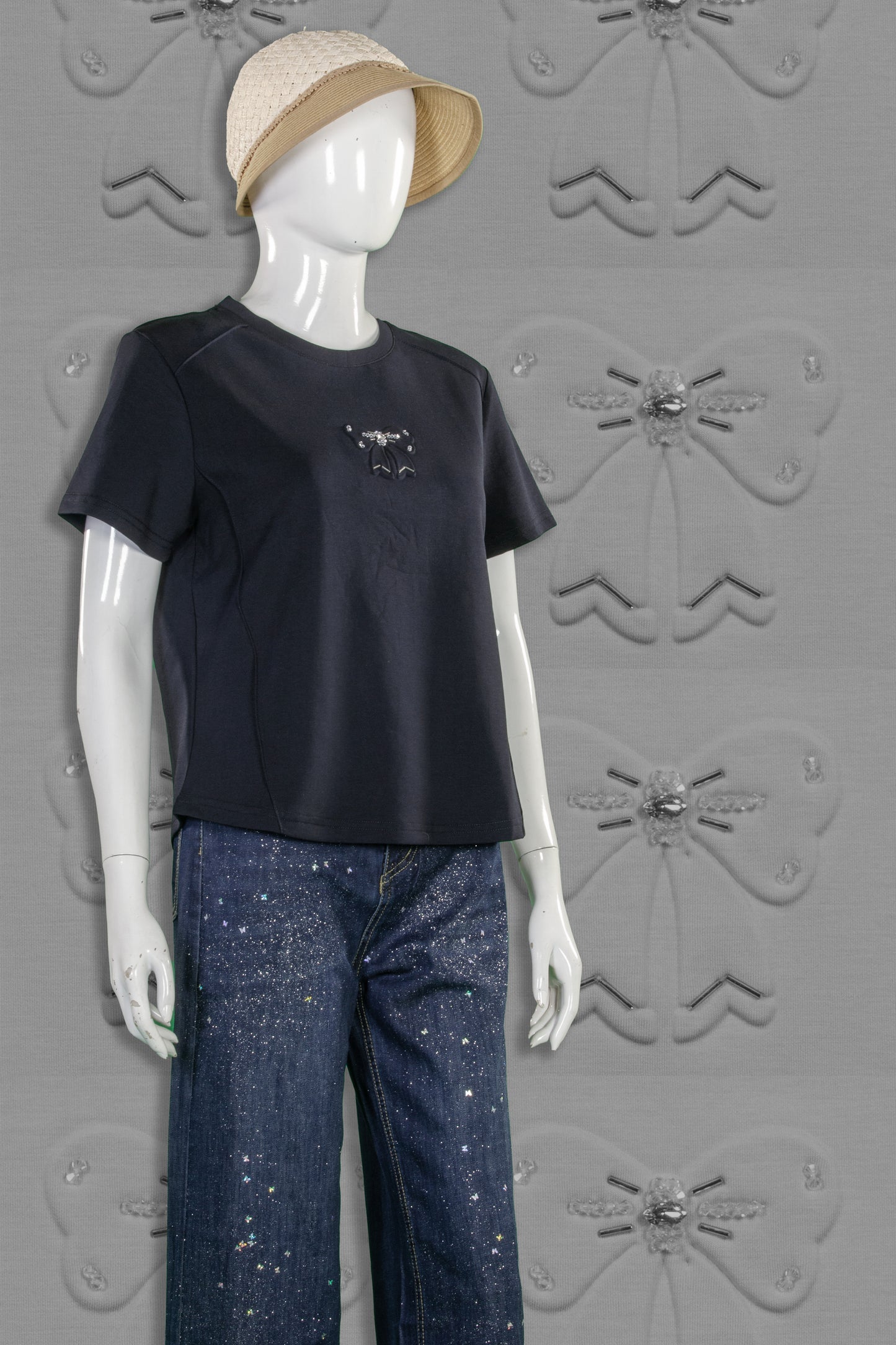 T-Shirt Serat Bambu Motif Pita