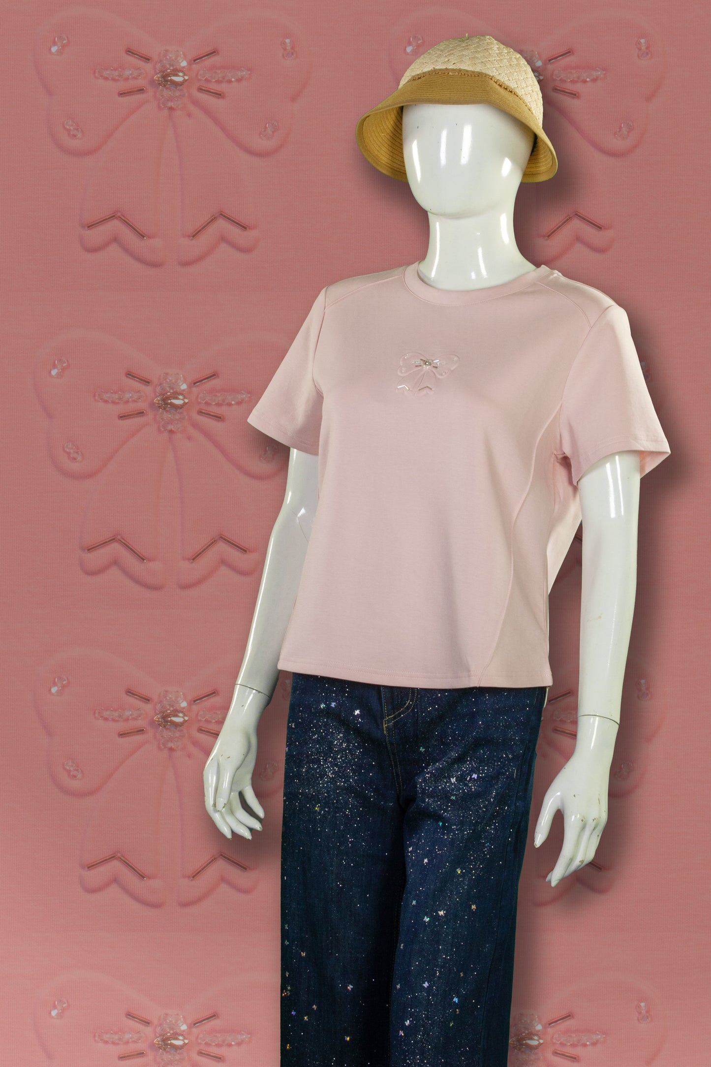 T-Shirt Serat Bambu Motif Pita