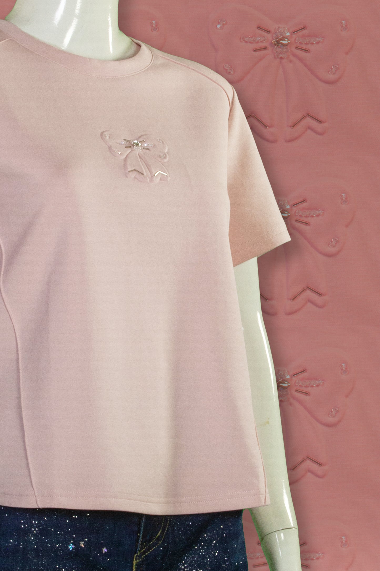 T-Shirt Serat Bambu Motif Pita