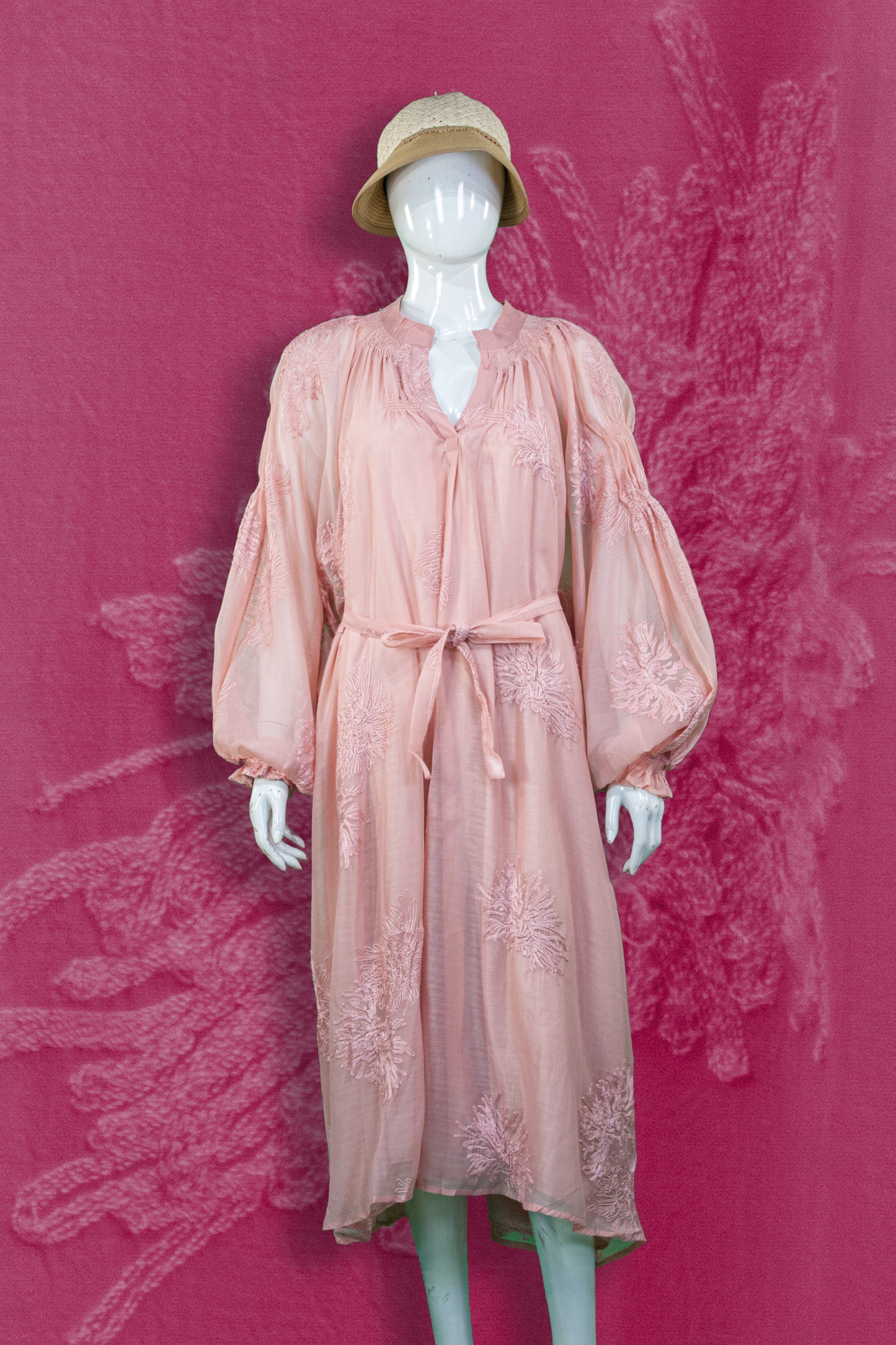 Dress Bordir Tali Pinggang