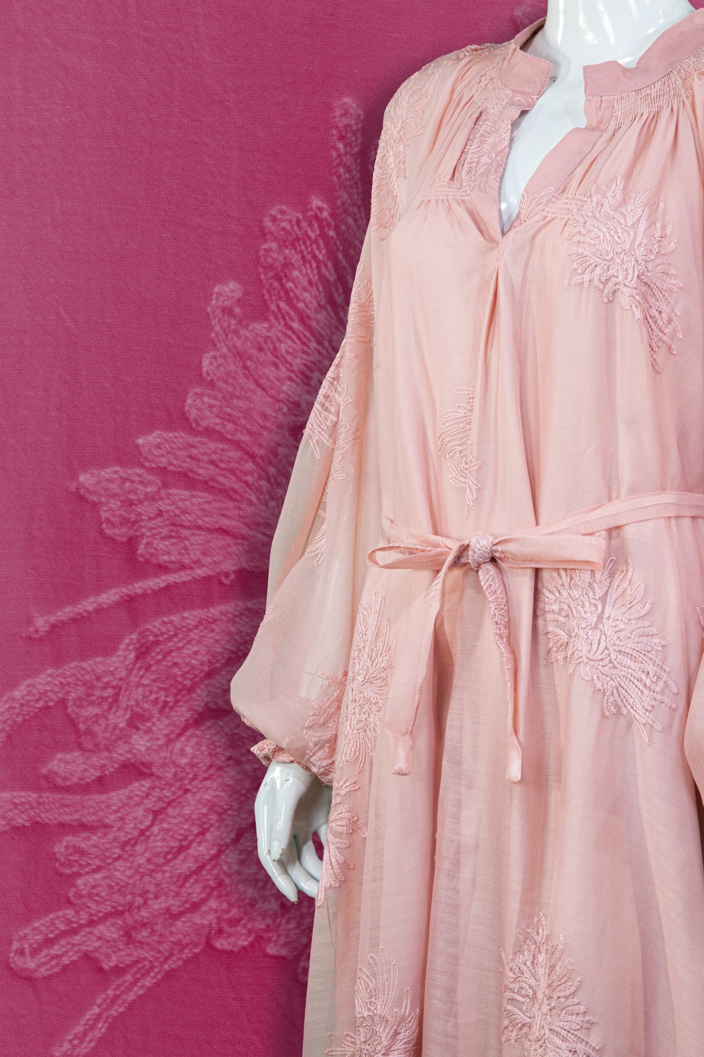 Dress Bordir Tali Pinggang