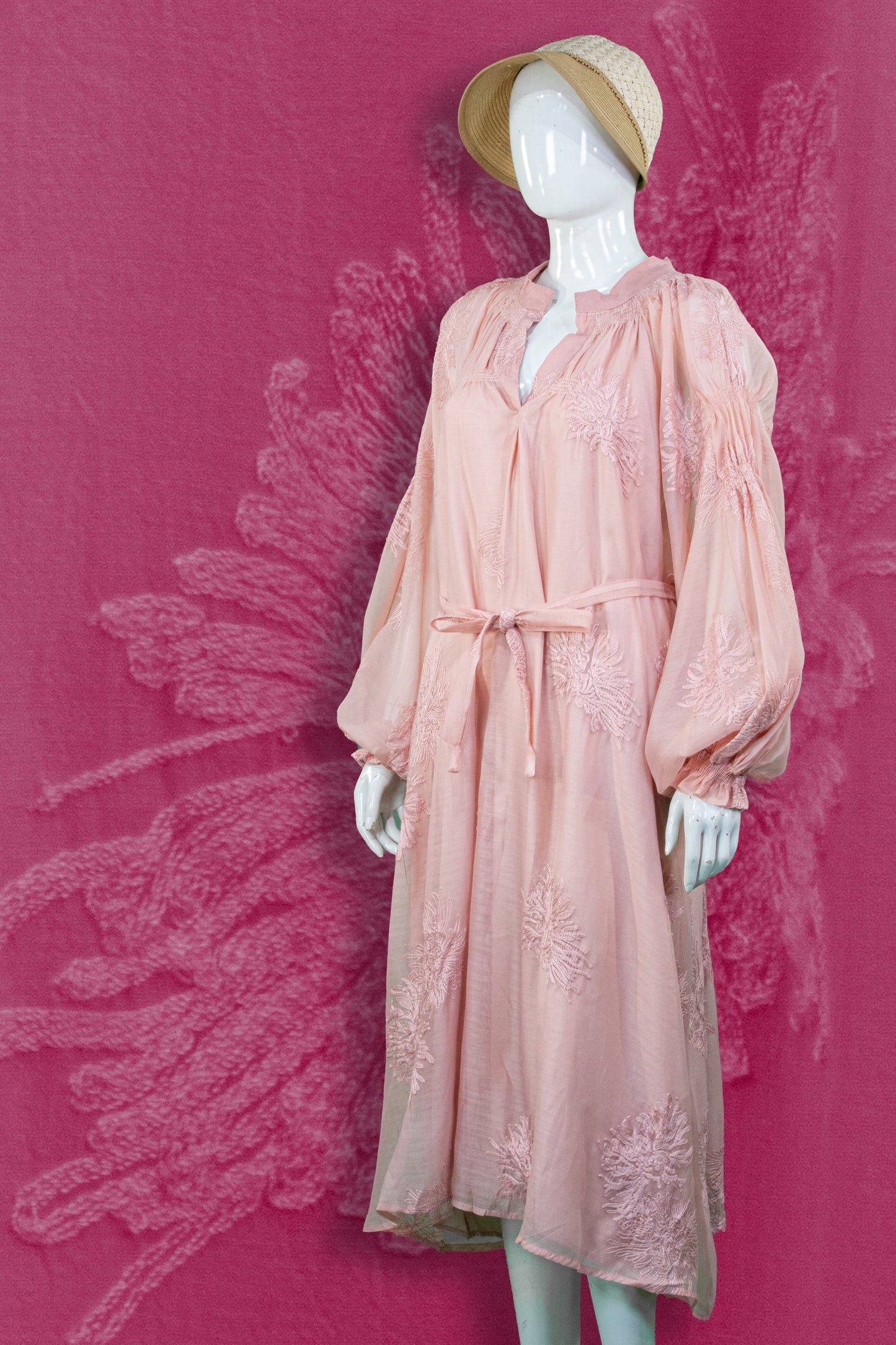 Dress Bordir Tali Pinggang