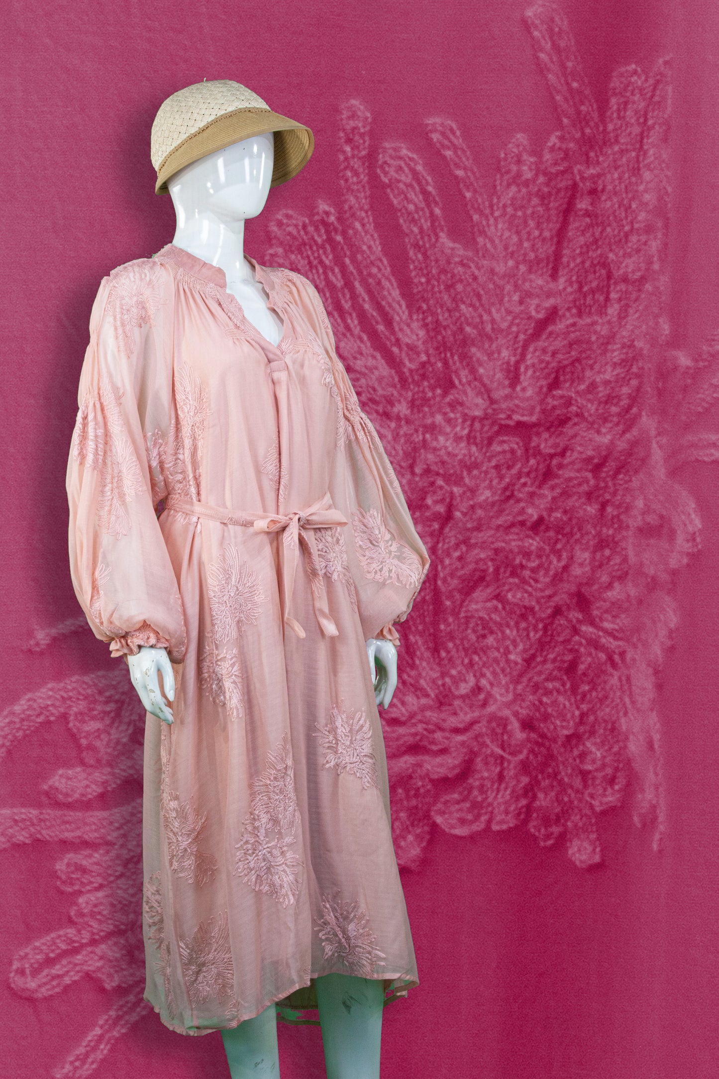 Dress Bordir Tali Pinggang