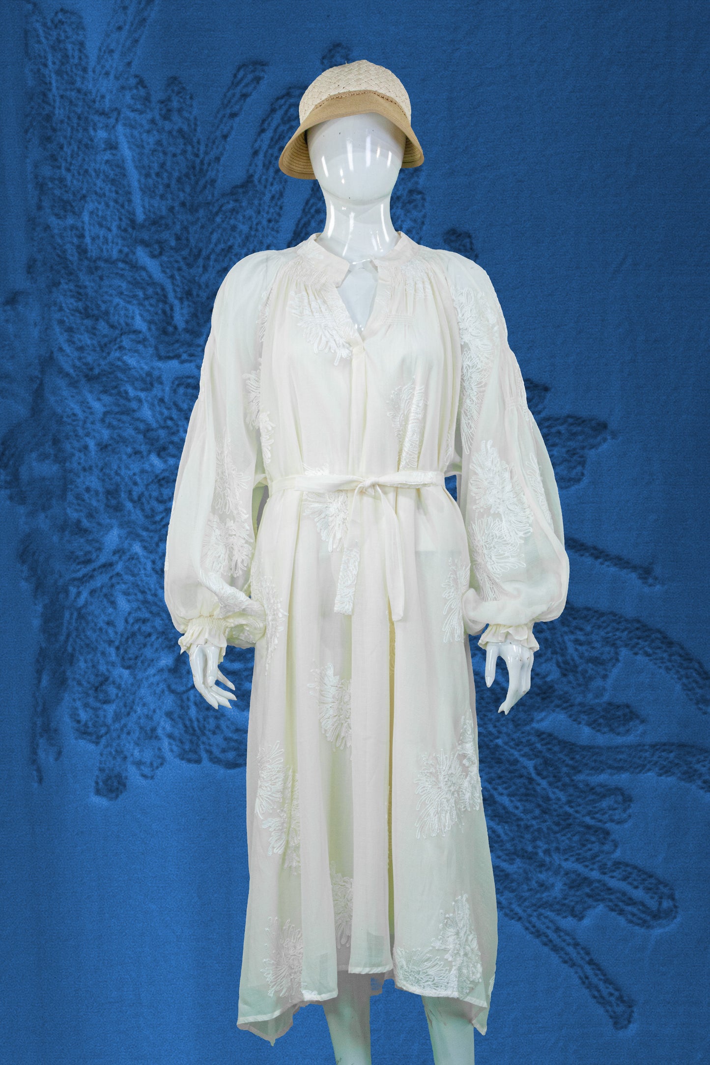Dress Bordir Tali Pinggang