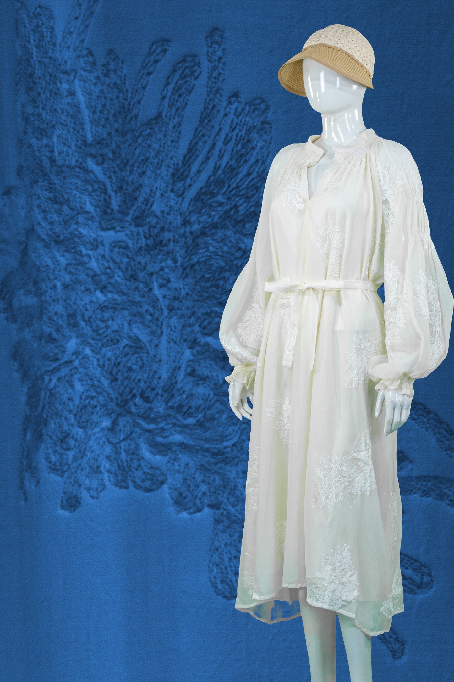 Dress Bordir Tali Pinggang