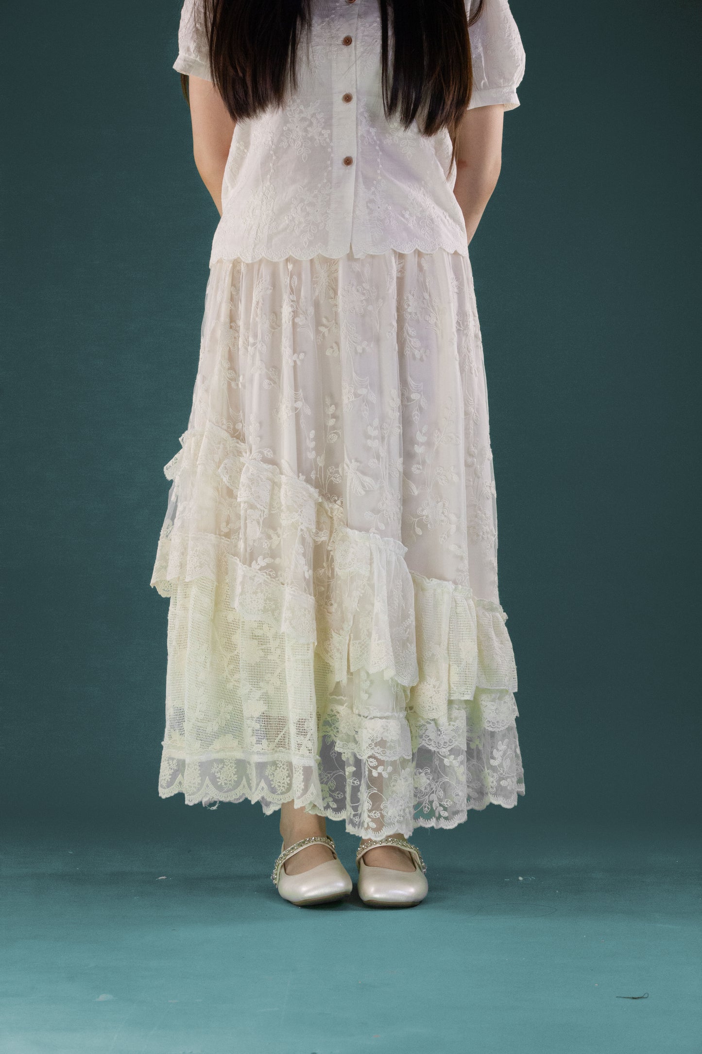 Rok Brukat Susun Miring