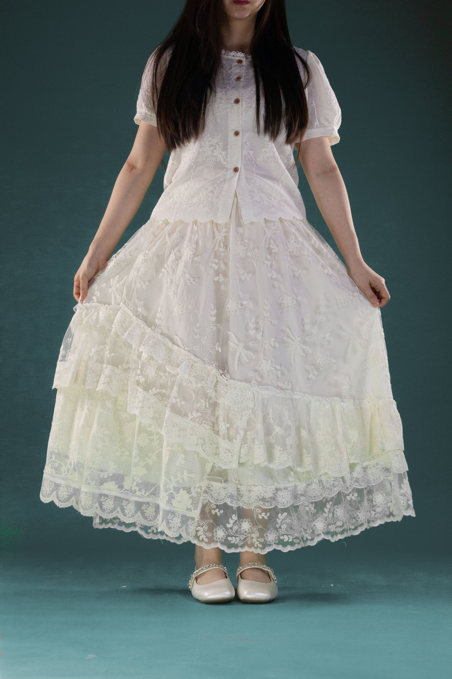 Rok Brukat Susun Miring