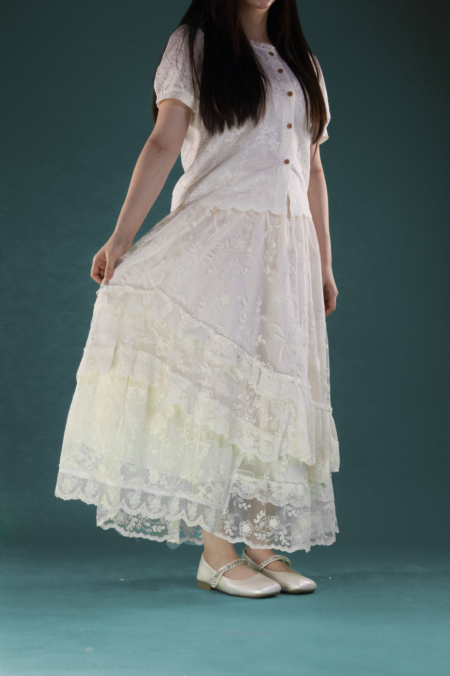 Rok Brukat Susun Miring