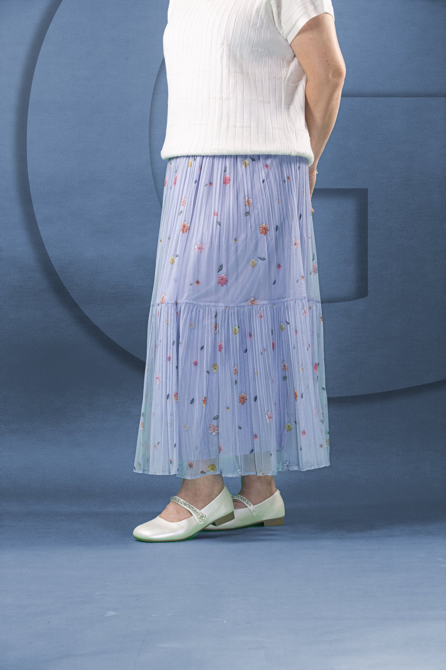 Rok Tutu Motif Bunga