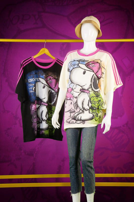 T-Shirt Premium Motif Snoopy Sport with Hat