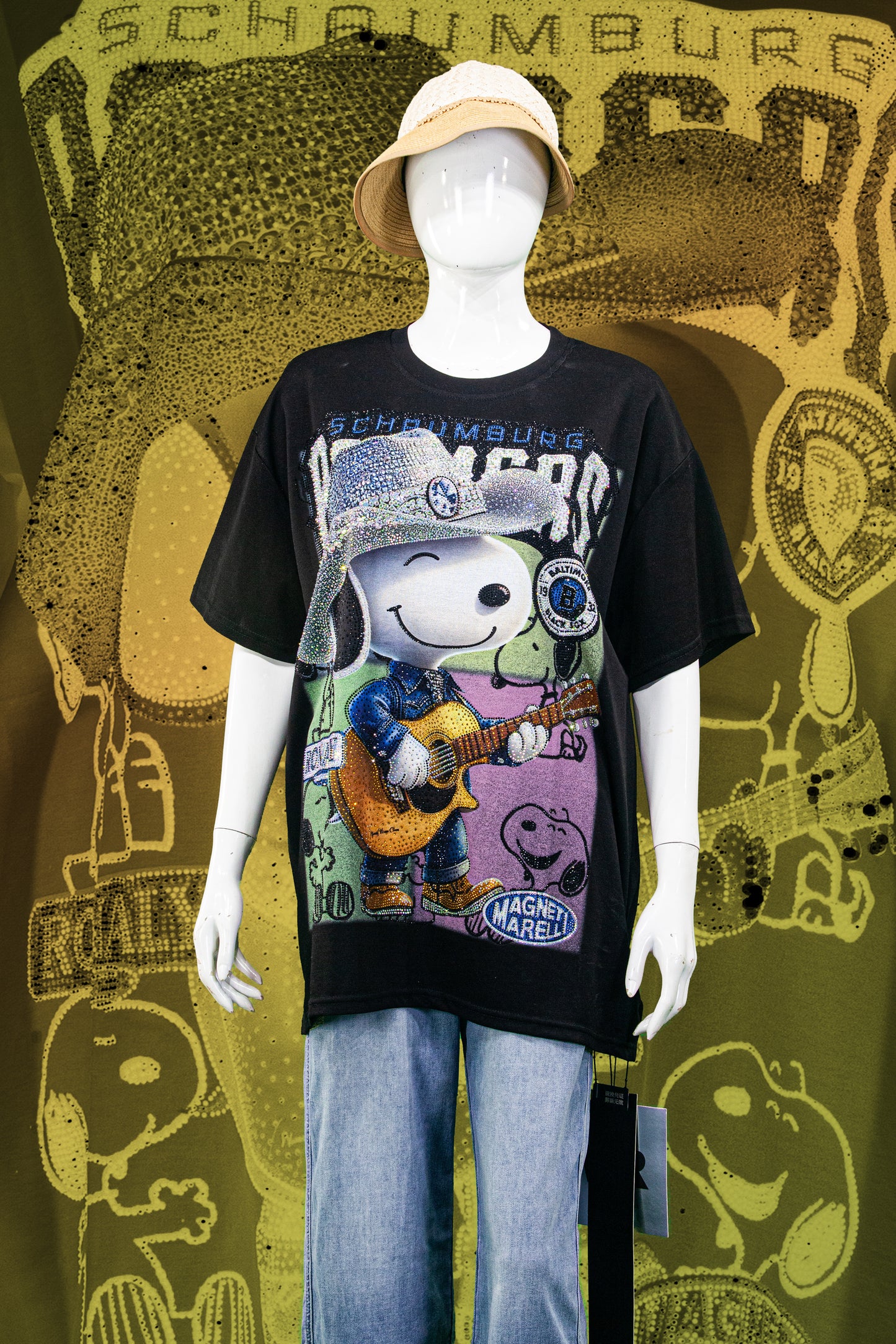 T-Shirt Premium Motif Snoopy Western