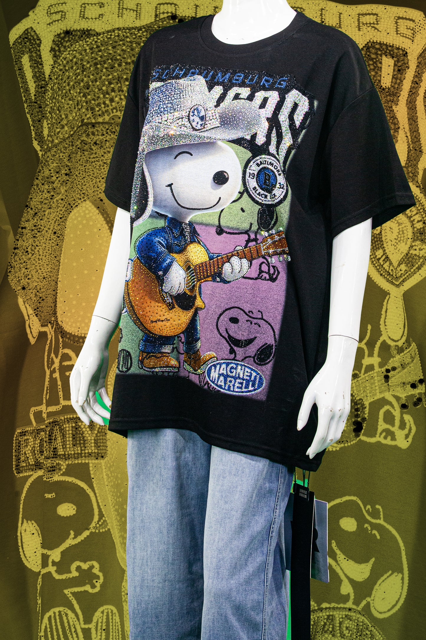 T-Shirt Premium Motif Snoopy Western