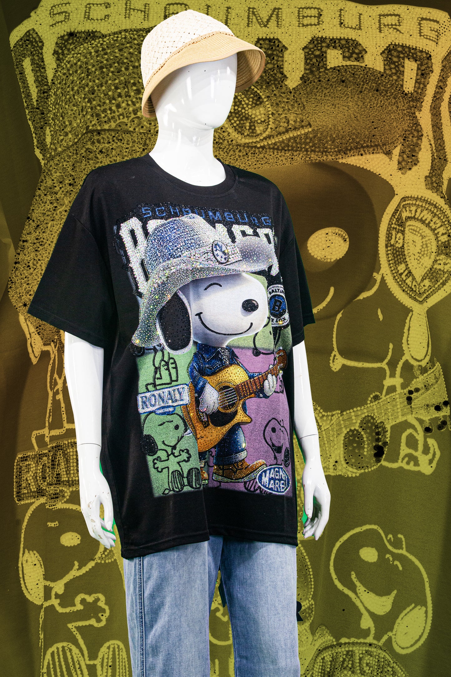 T-Shirt Premium Motif Snoopy Western