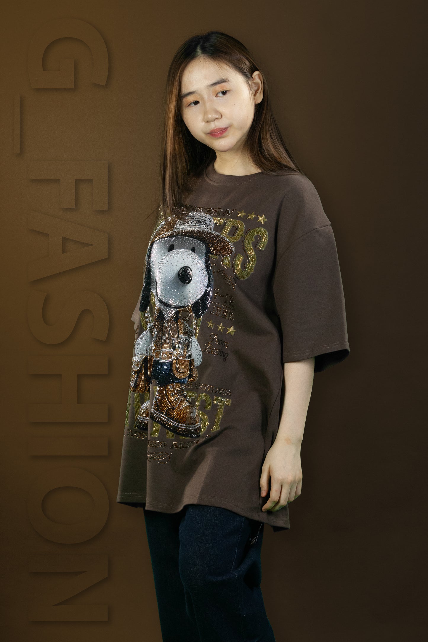 T-Shirt Premium Motif Snoopy Locksmith