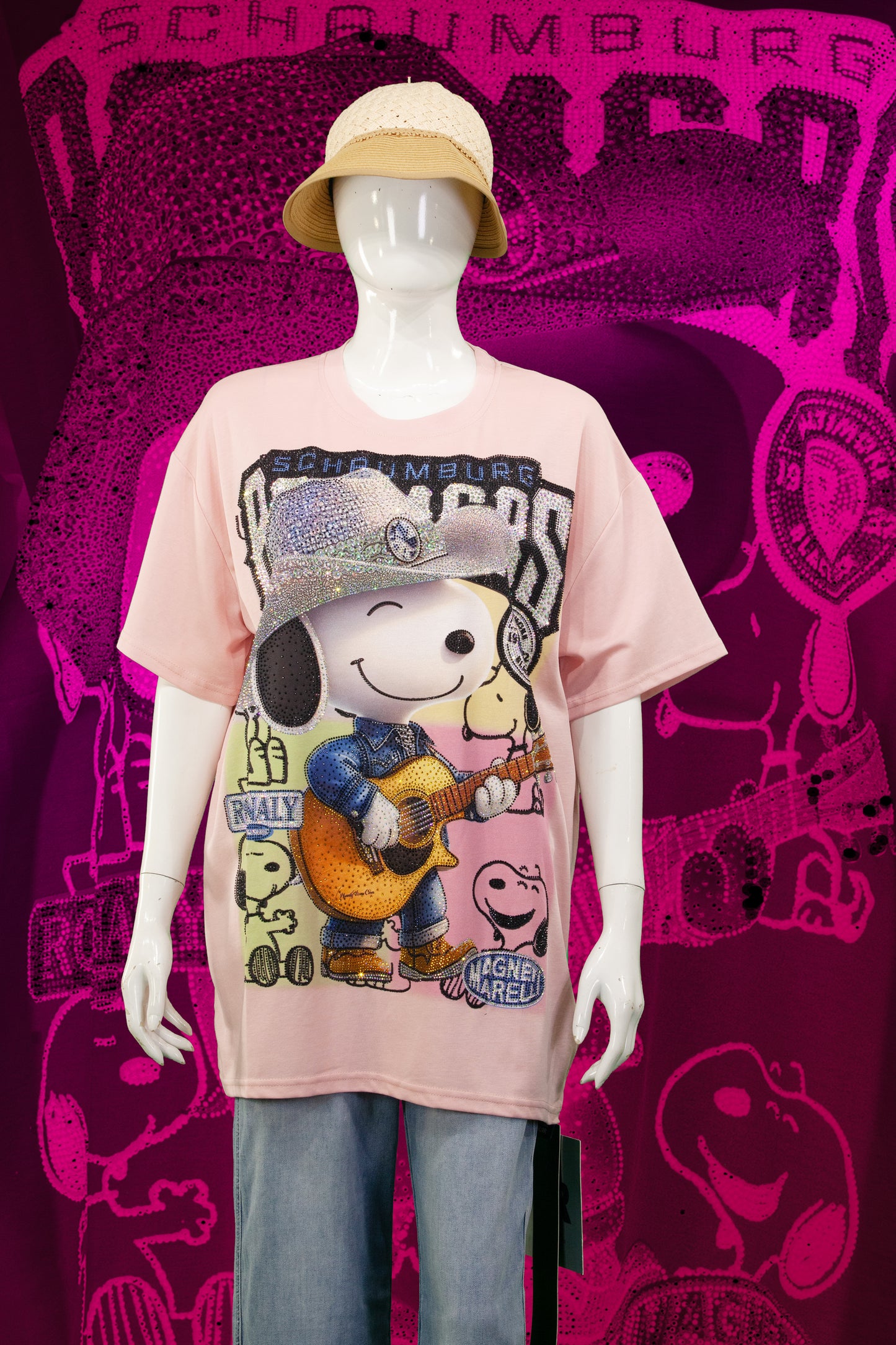 T-Shirt Premium Motif Snoopy Western