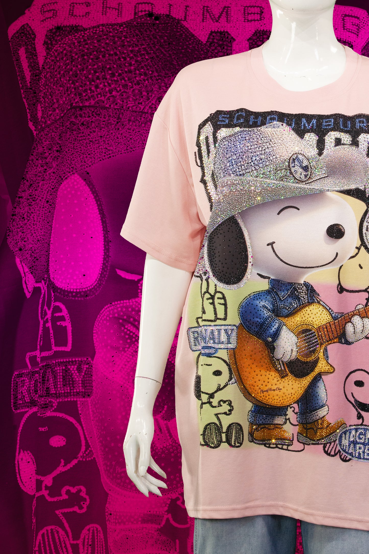 T-Shirt Premium Motif Snoopy Western