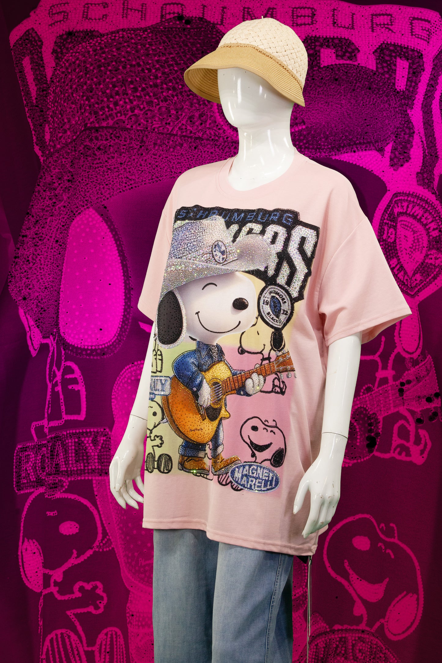 T-Shirt Premium Motif Snoopy Western