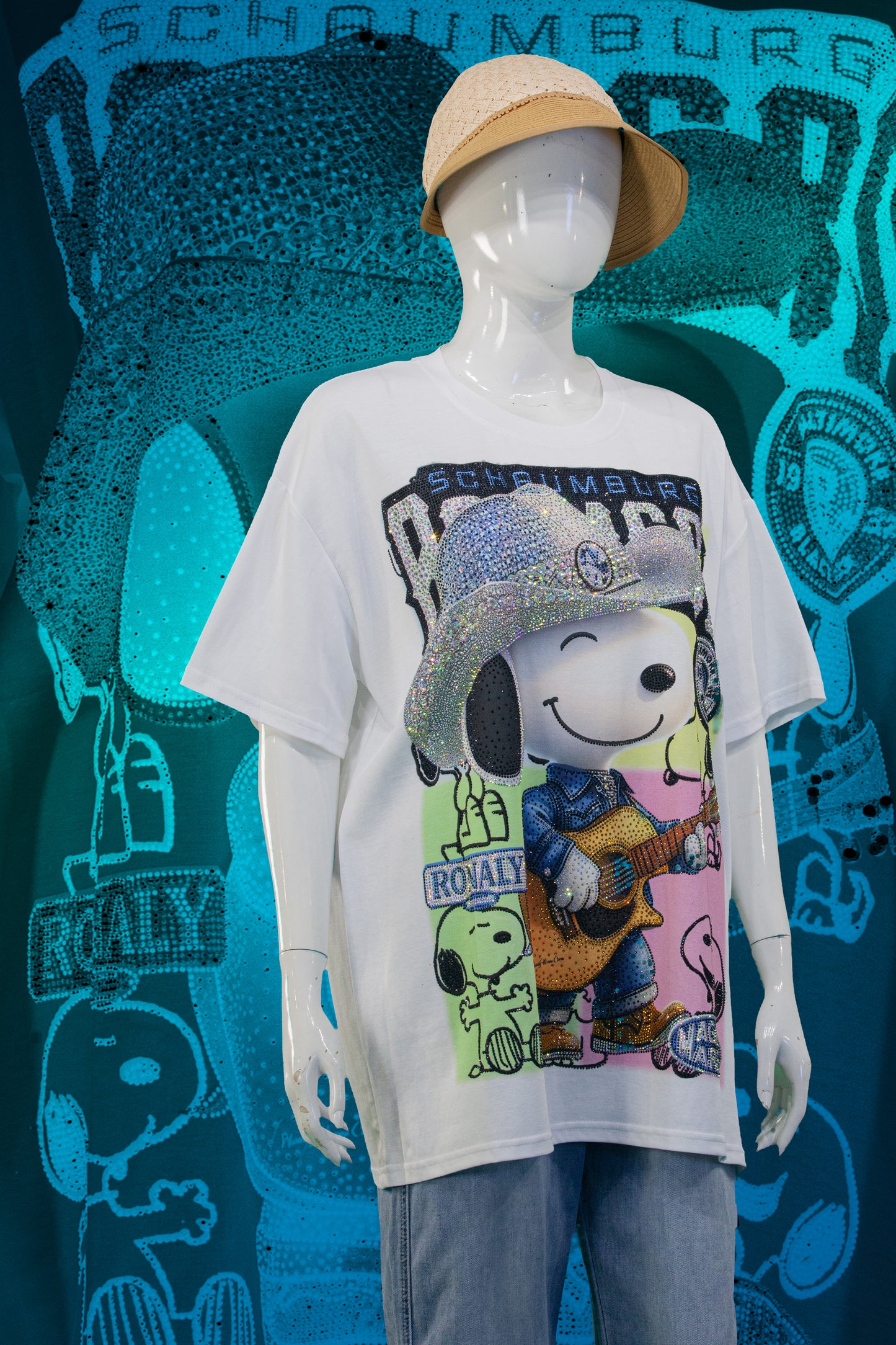 T-Shirt Premium Motif Snoopy Western