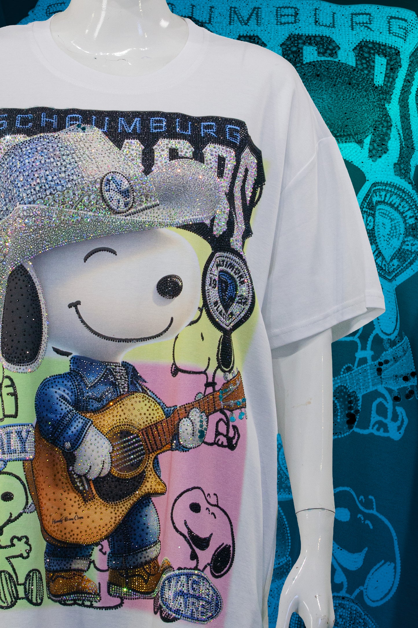 T-Shirt Premium Motif Snoopy Western