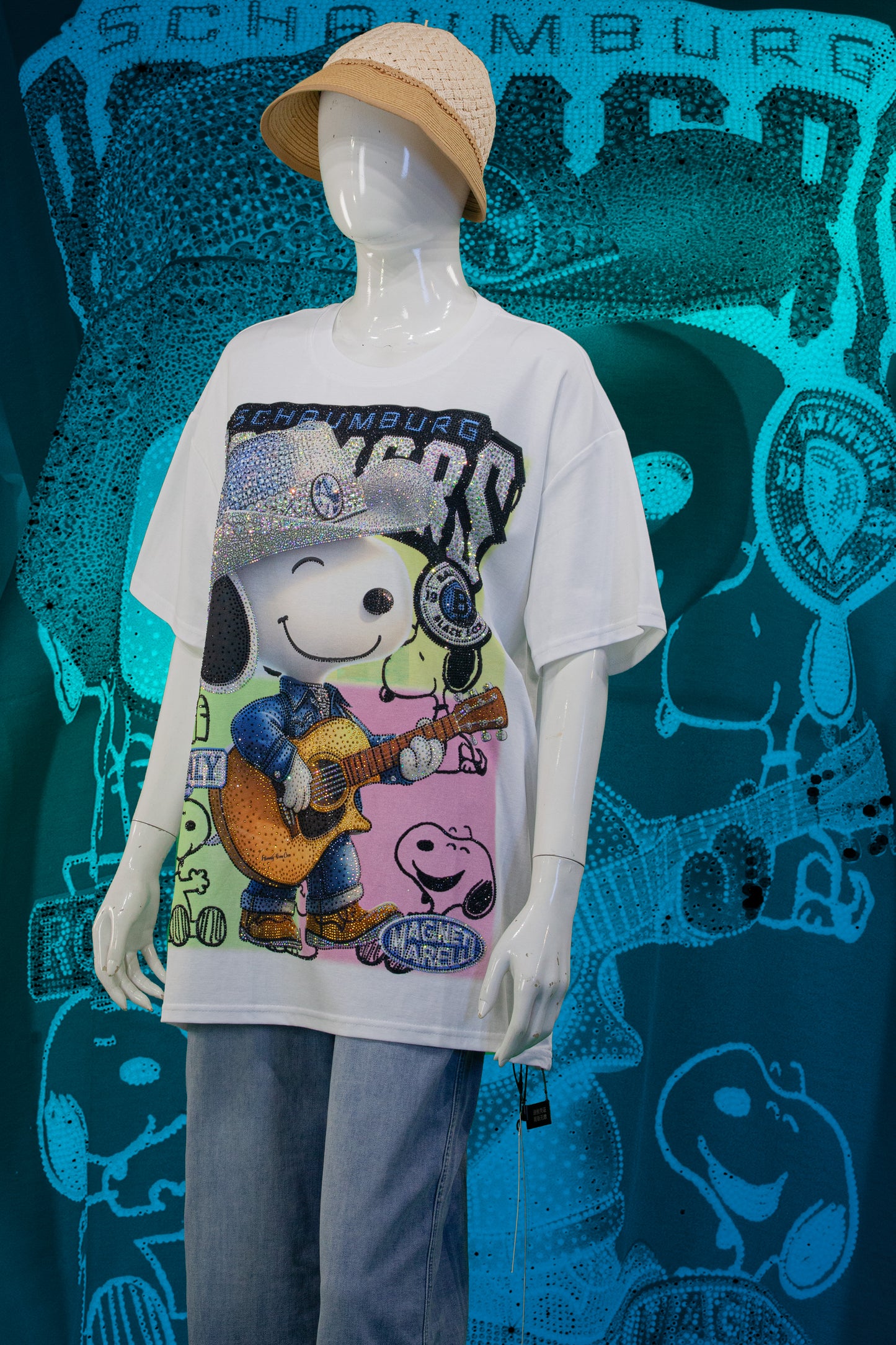 T-Shirt Premium Motif Snoopy Western