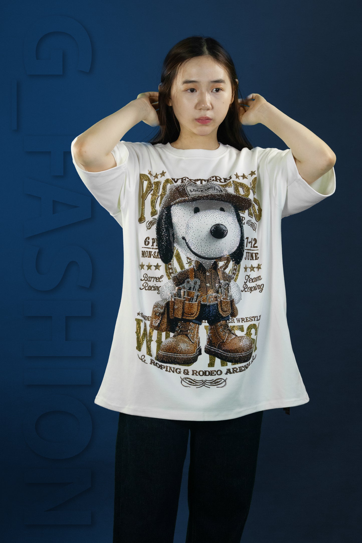 T-Shirt Premium Motif Snoopy Locksmith