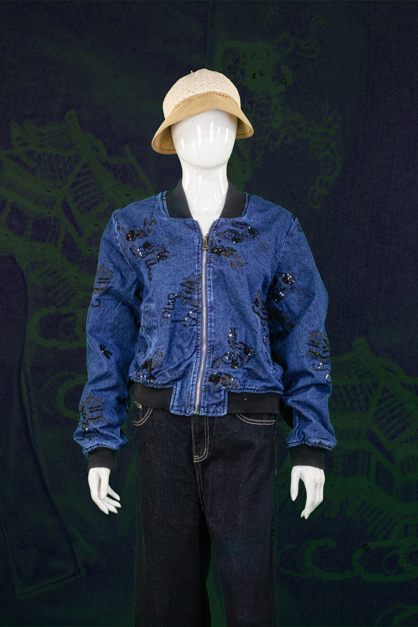Jaket Jeans Bordir Payet