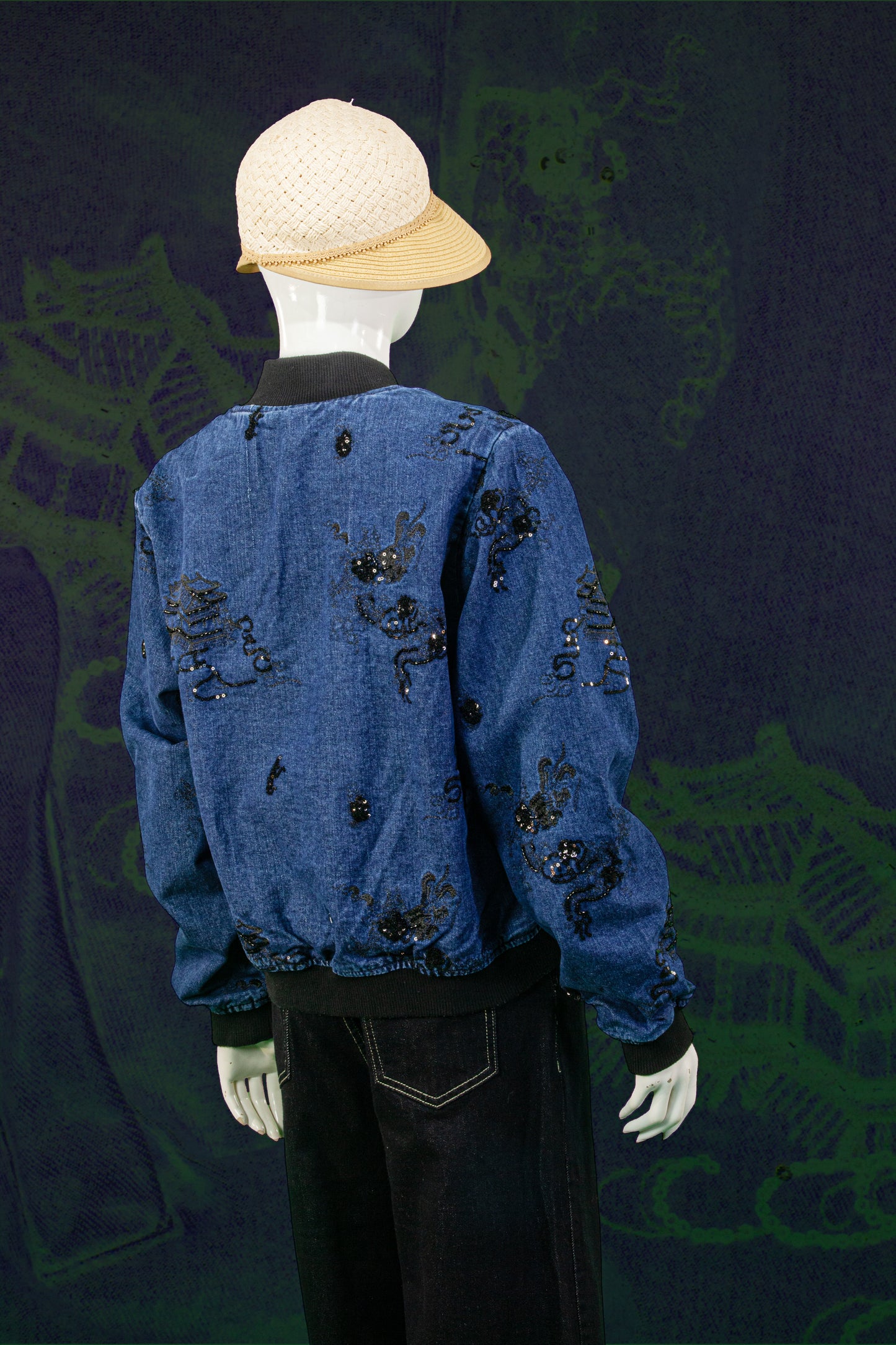 Jaket Jeans Bordir Payet