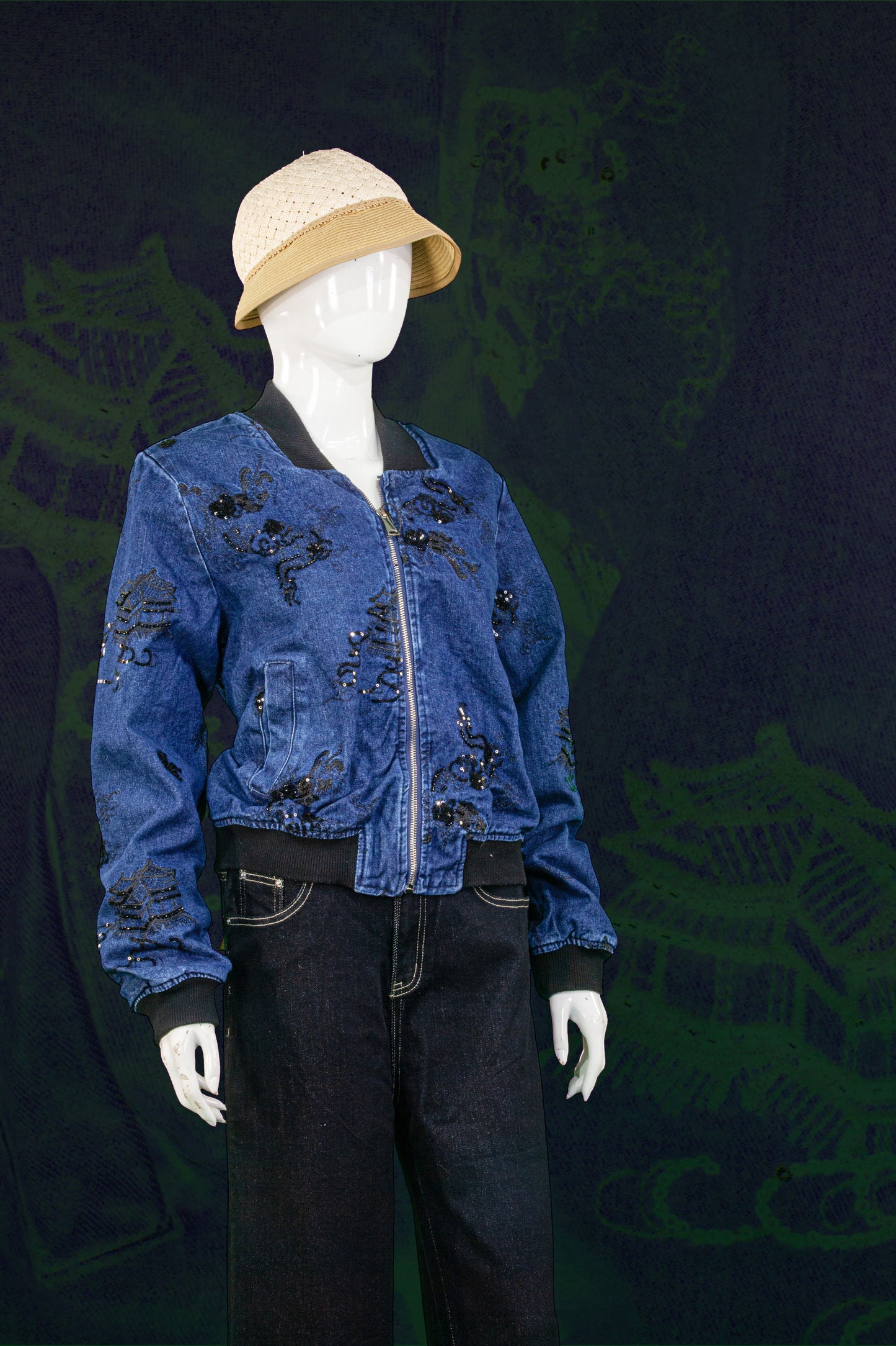 Jaket Jeans Bordir Payet