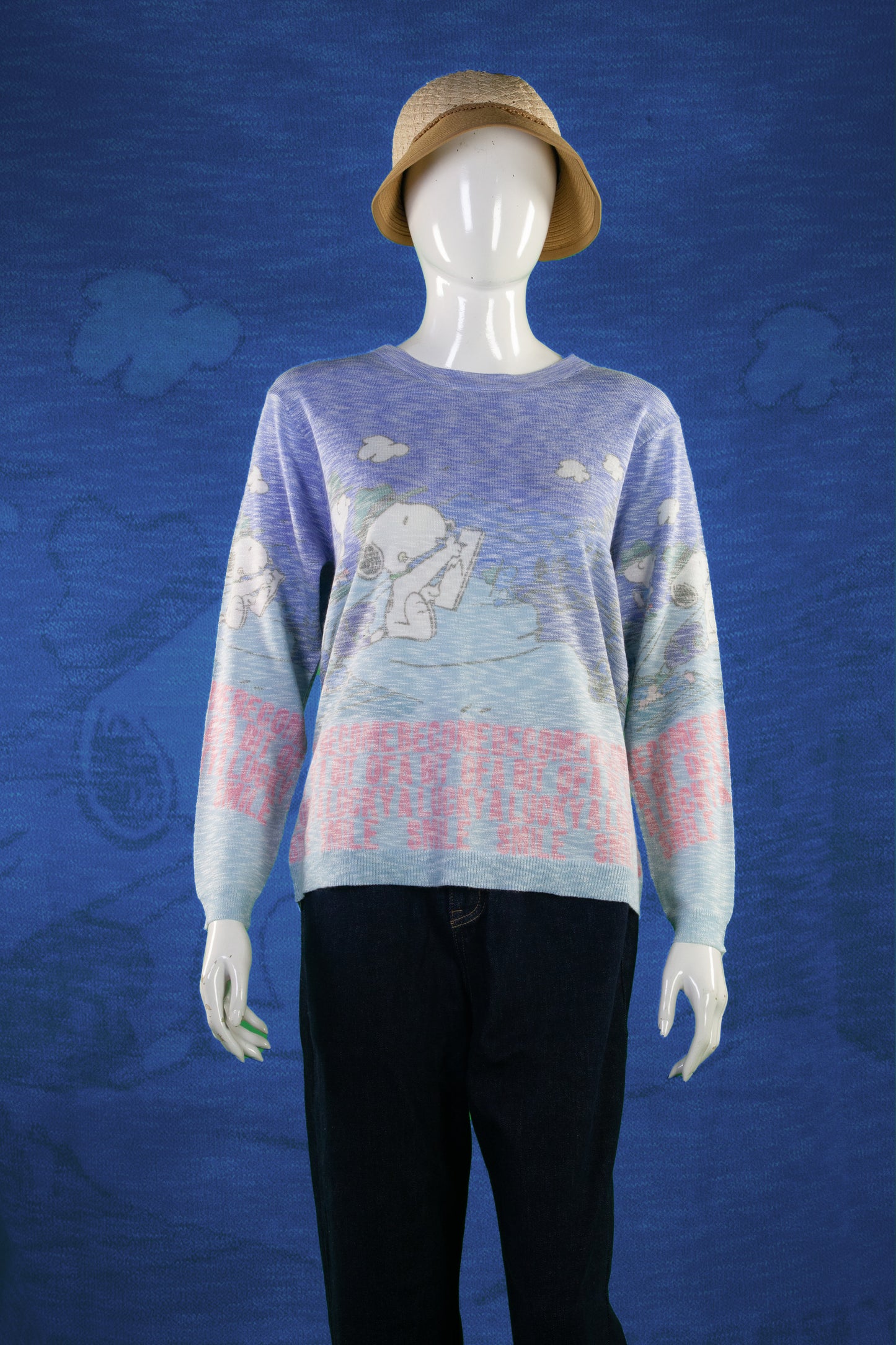 Blouse Rajut Tangan Panjang Matte Motif Snoopy Grand Canyon