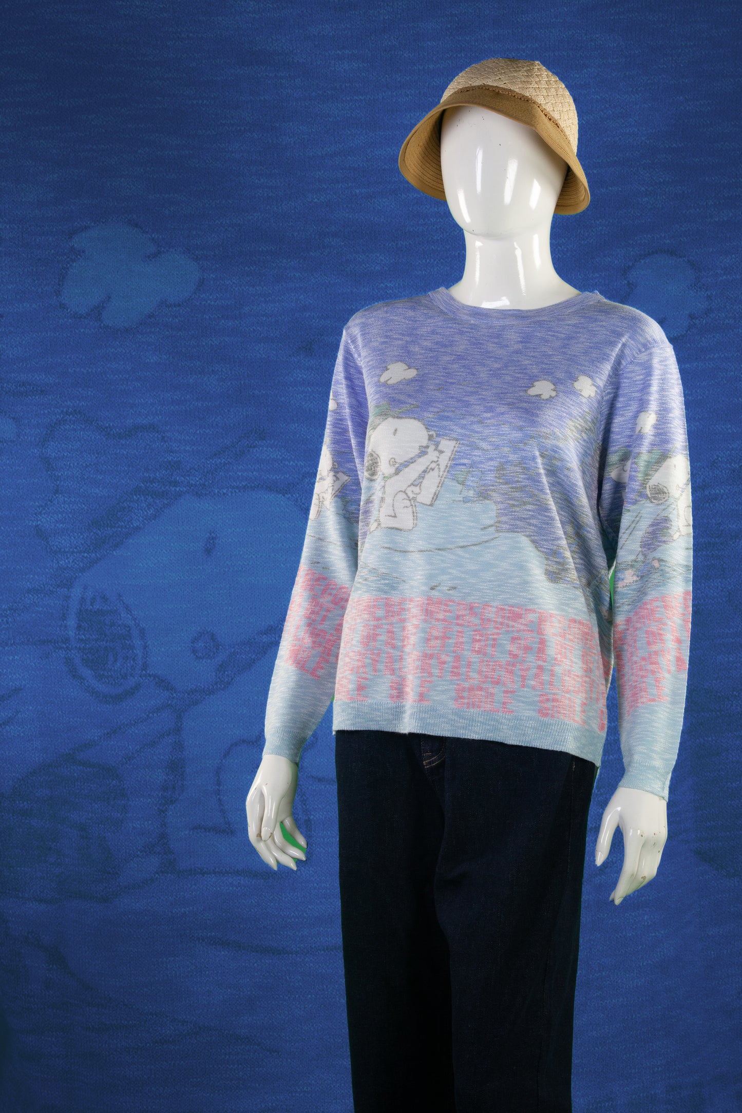 Blouse Rajut Tangan Panjang Matte Motif Snoopy Grand Canyon