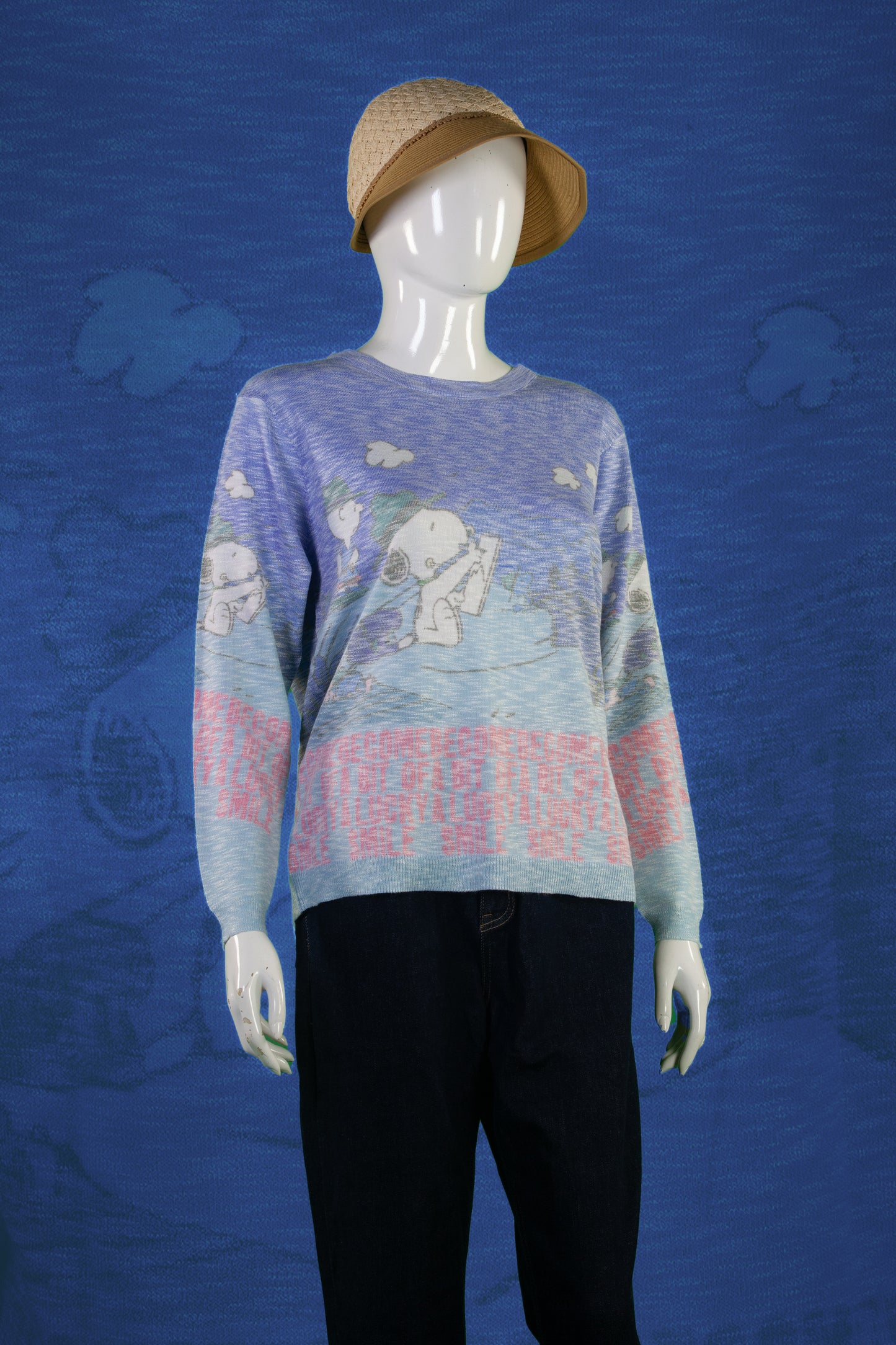 Blouse Rajut Tangan Panjang Matte Motif Snoopy Grand Canyon