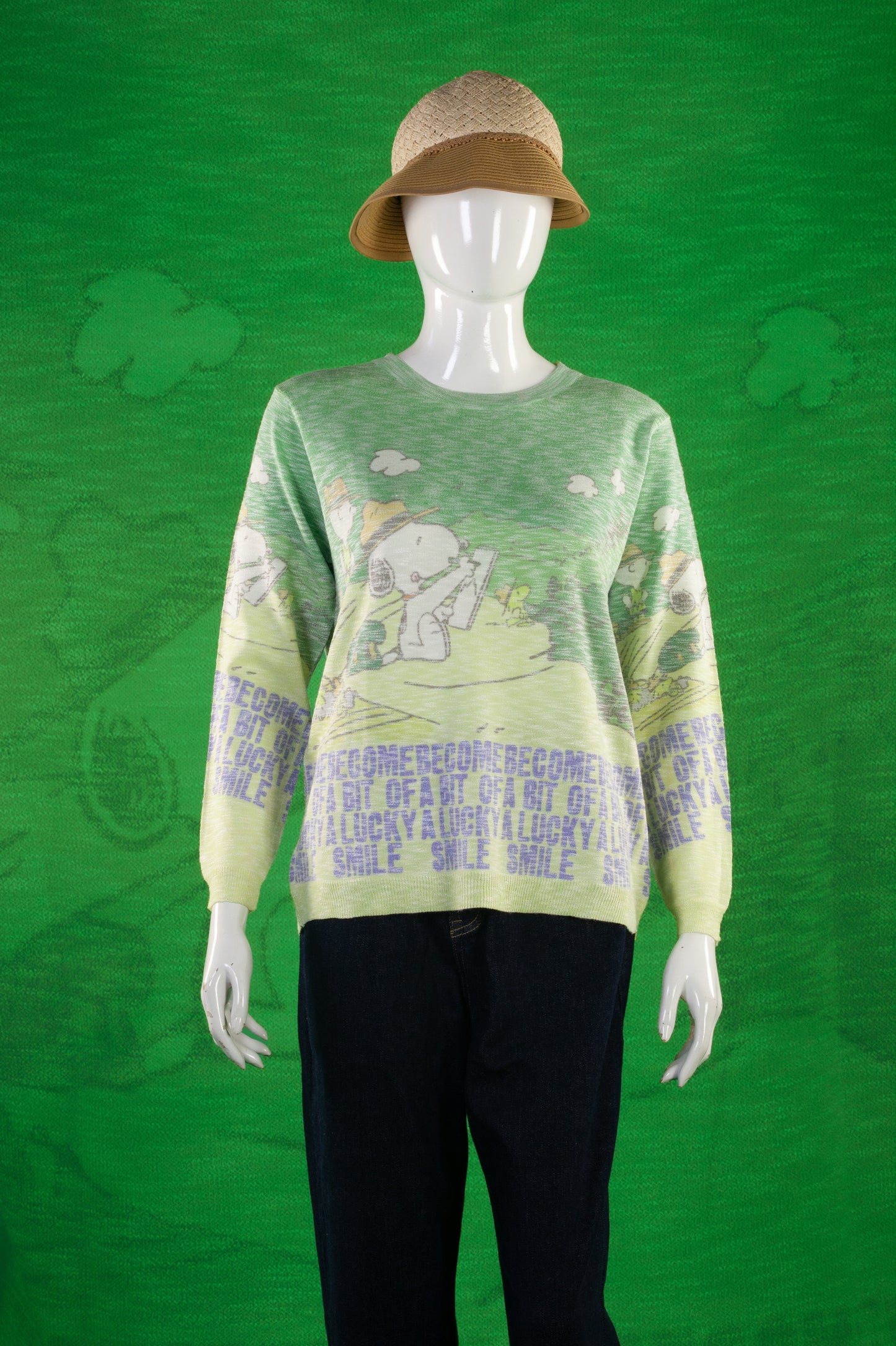 Blouse Rajut Tangan Panjang Matte Motif Snoopy Grand Canyon