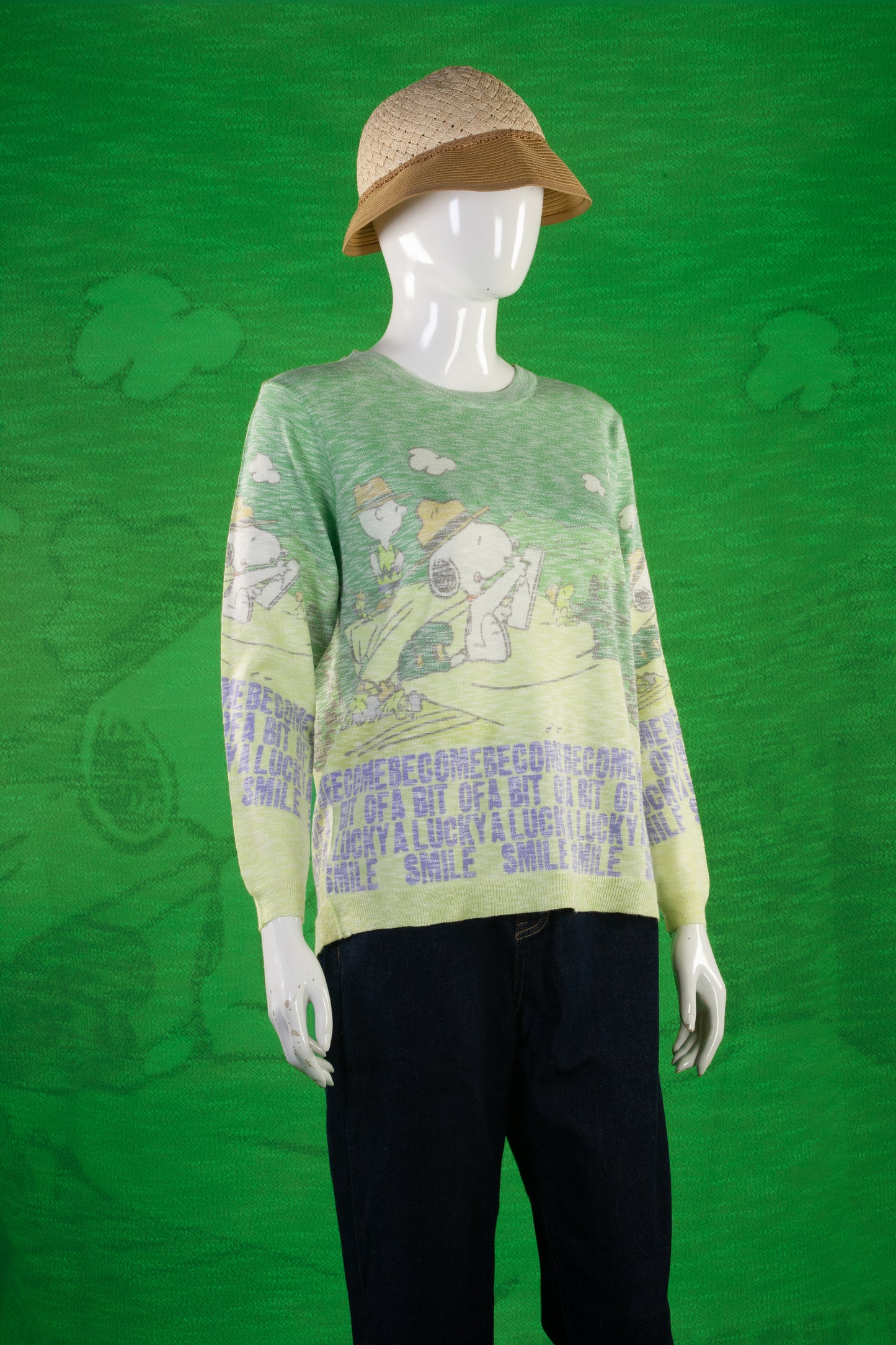 Blouse Rajut Tangan Panjang Matte Motif Snoopy Grand Canyon
