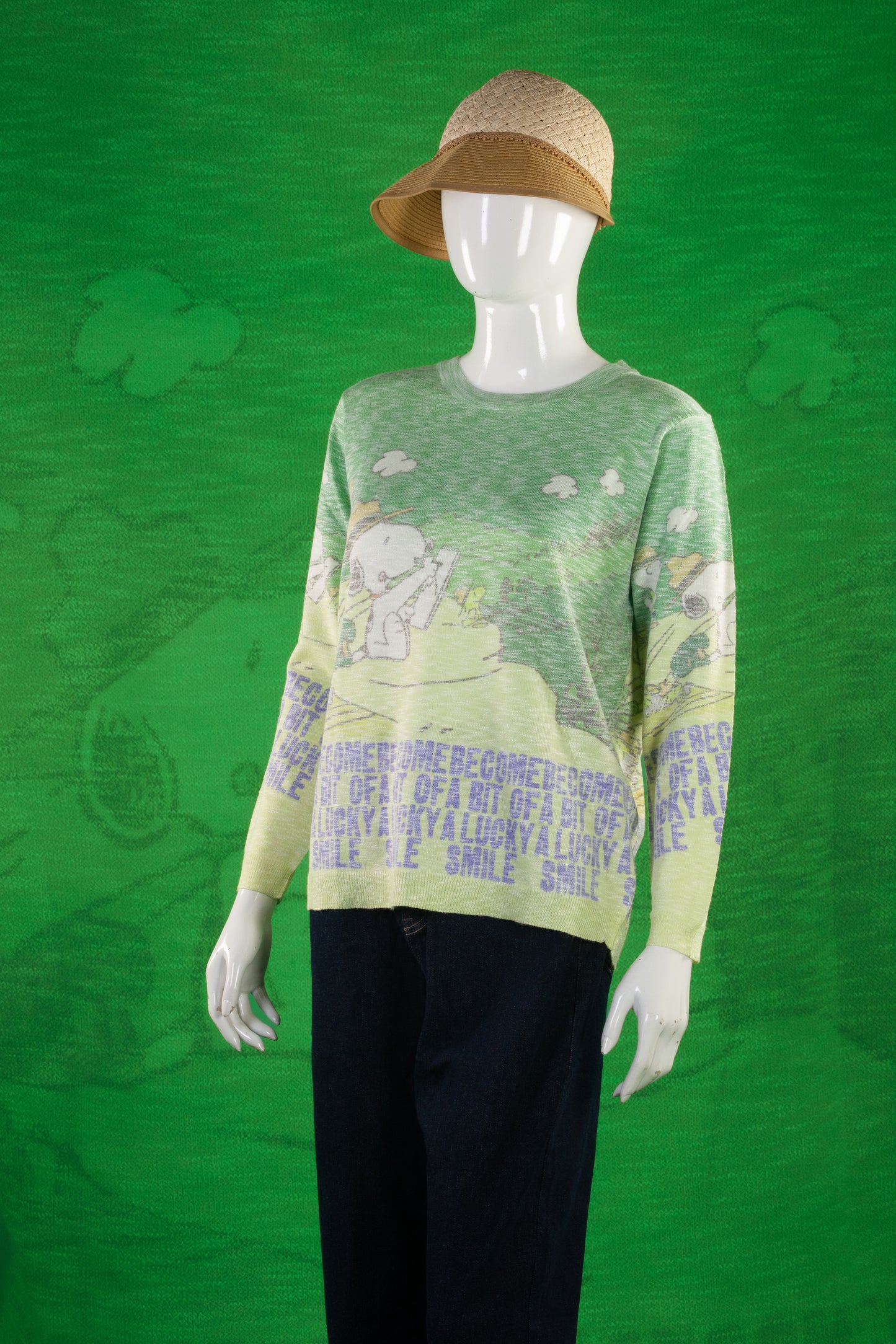 Blouse Rajut Tangan Panjang Matte Motif Snoopy Grand Canyon